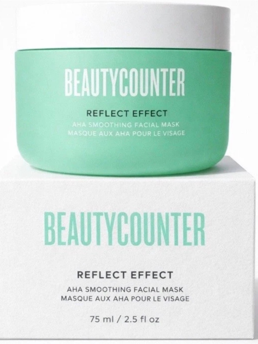 beautycounter Reflect Effect AHA Facial Mask - Mint
